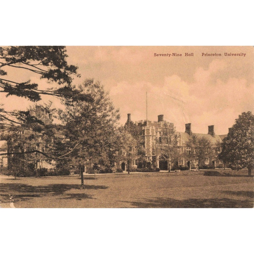 Vintage Seventy-Nine Hall Princeton University Postcard Albertype Co NJ